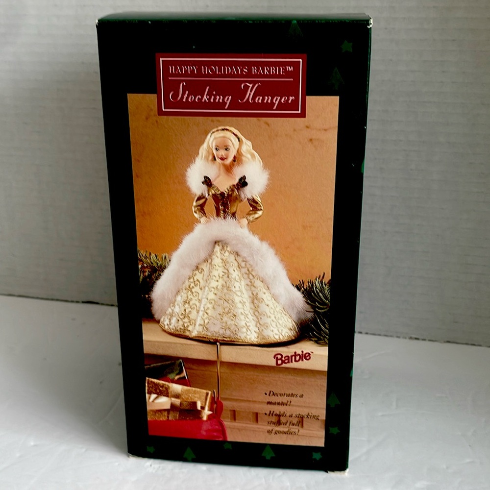 Happy Holidays Barbie Stocking Hanger
